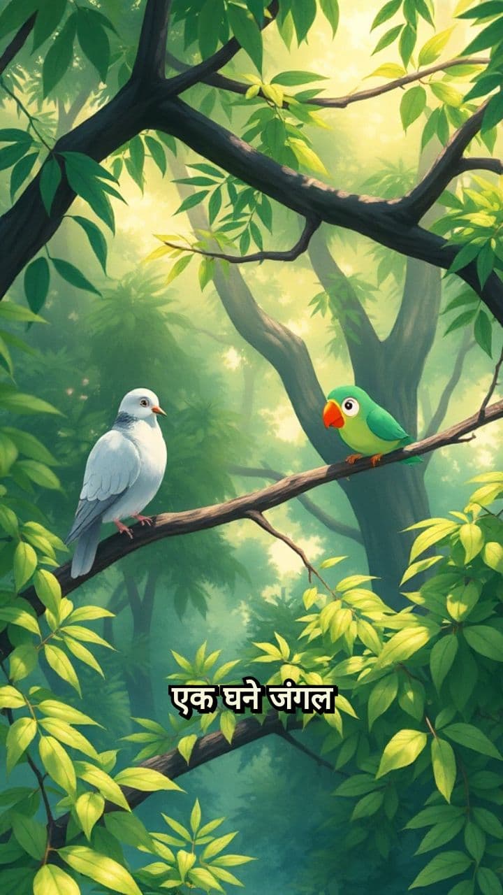 कबूतर और तोते की कहानी