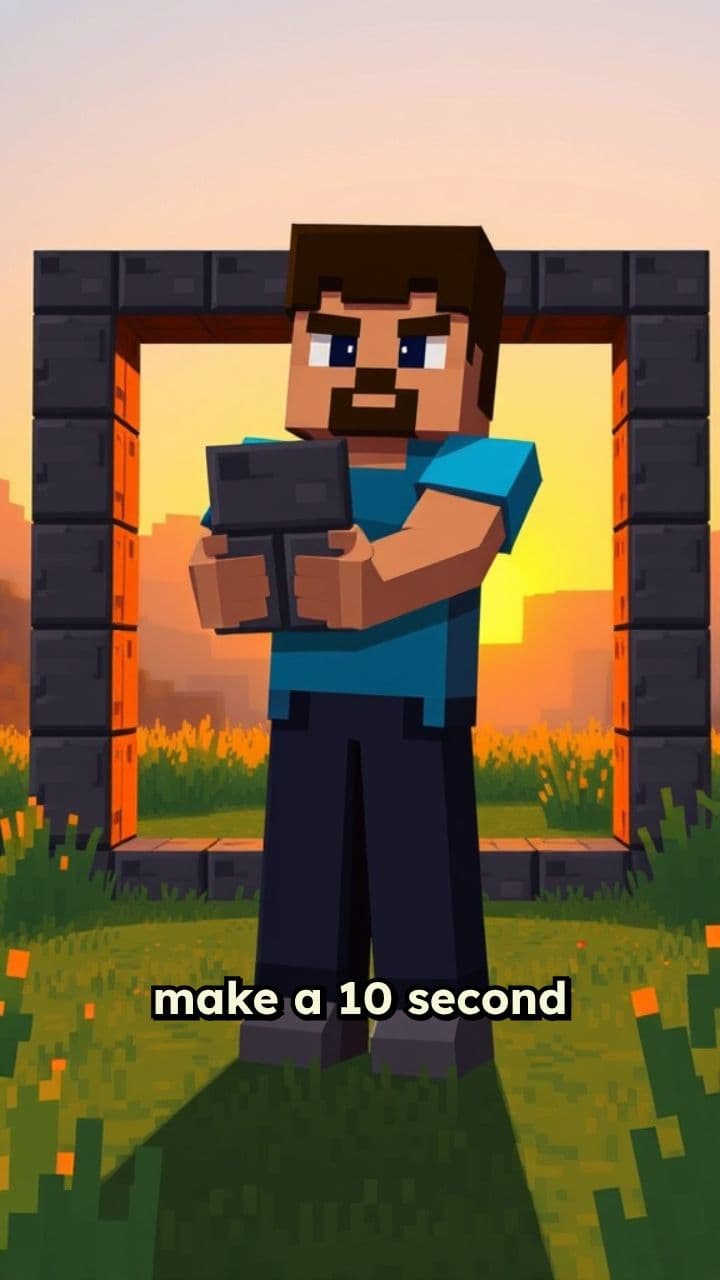 Creating a Nether Portal in Minecraft