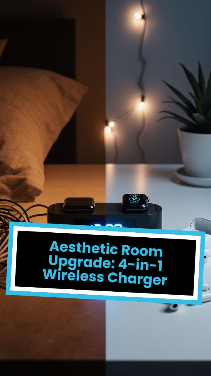Aesthetic Room Upgrade: 4-in-1 Wireless Charger