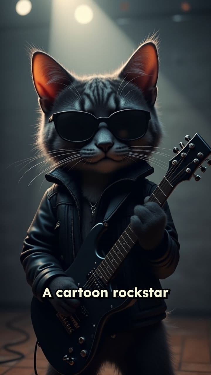 Rockstar Cat Shocks Door Crasher