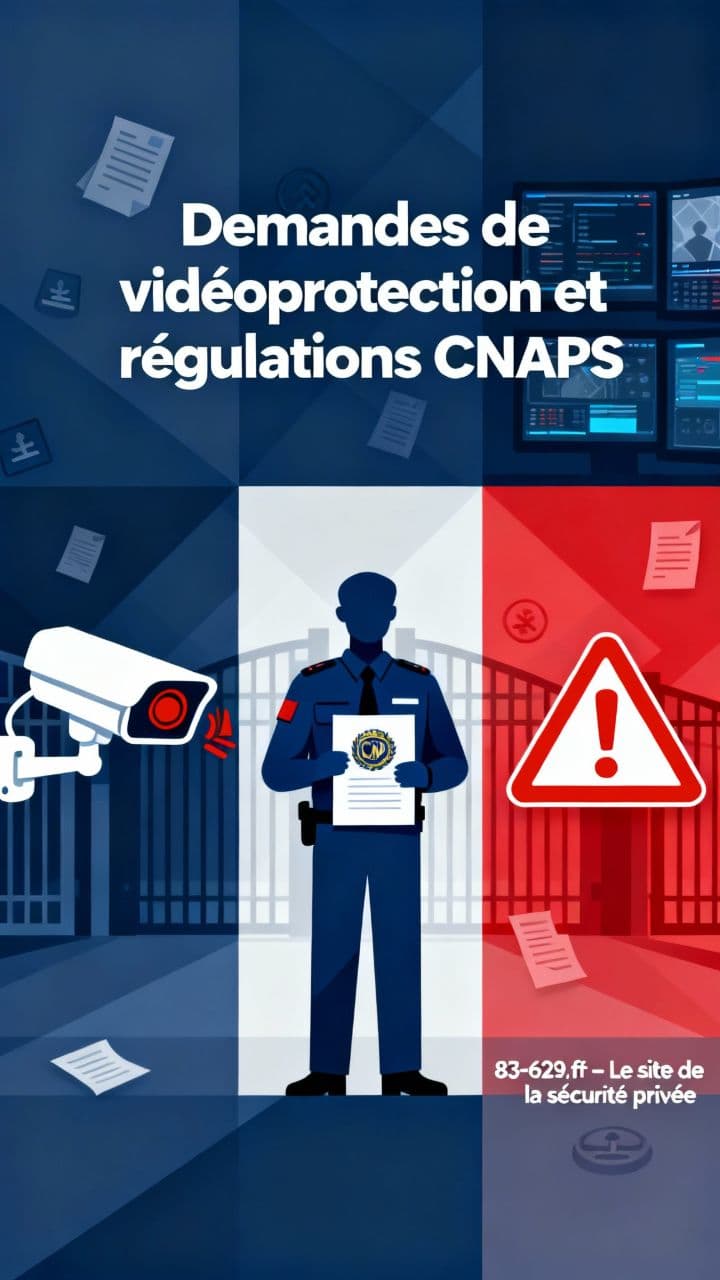 Demandes de vidéoprotection et régulations CNAPS