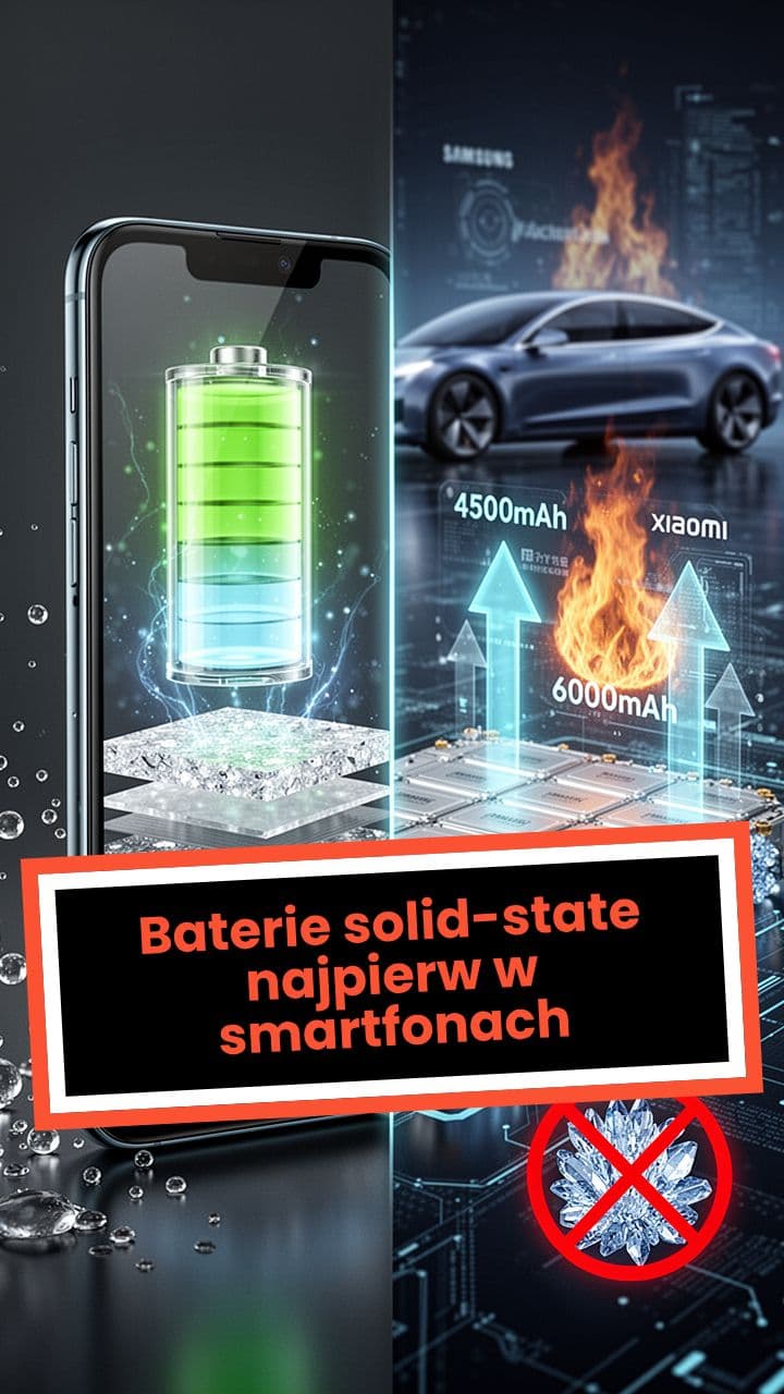 Baterie solid-state najpierw w smartfonach