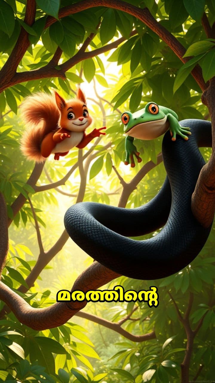 മരത്തിൽ പാമ്പിനെ ഓടിക്കുന്ന ജീവികൾ