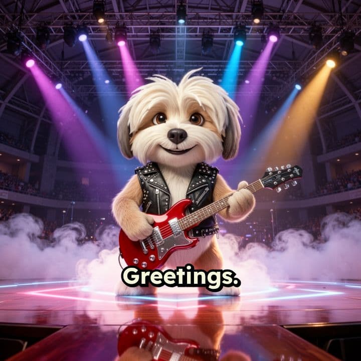 Max the Rock Star Havanese