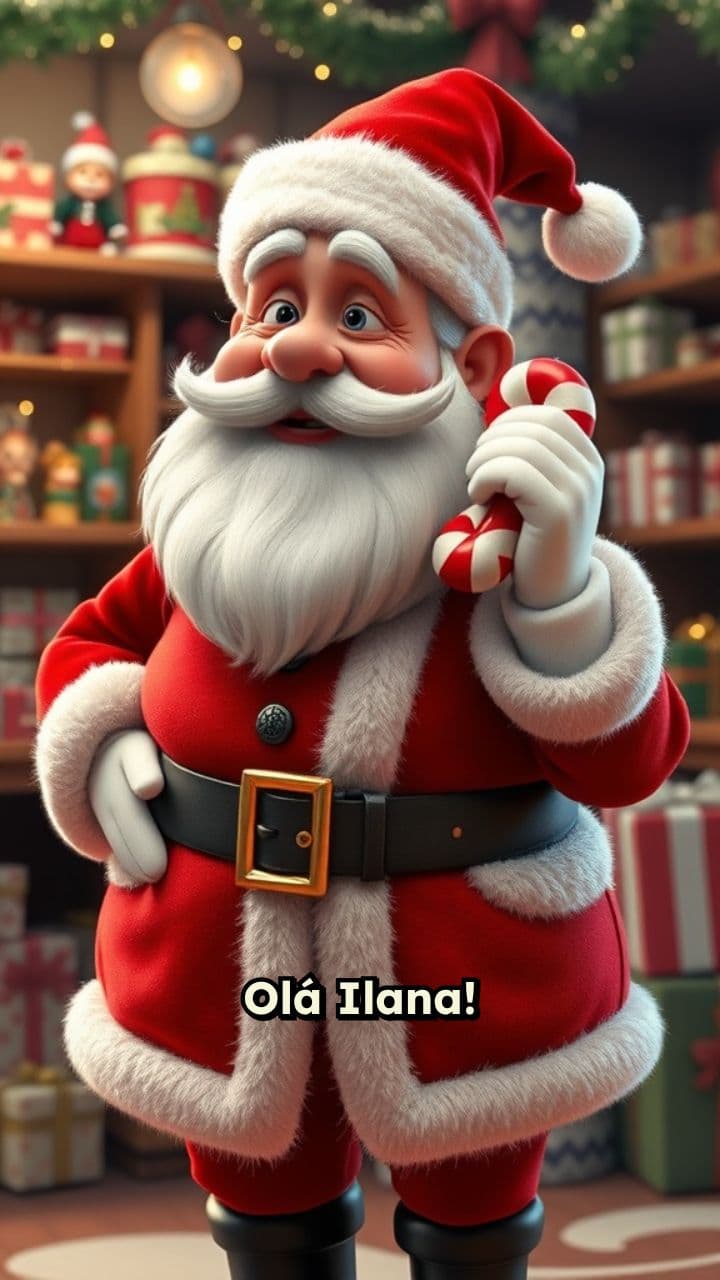Mensagem de Natal do Papai Noel para Ilana