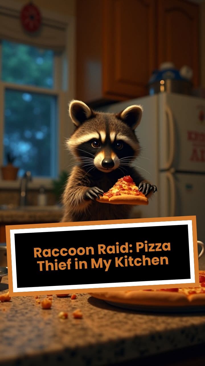 Raccoon Raid: Pizza Thief in My Kitchen