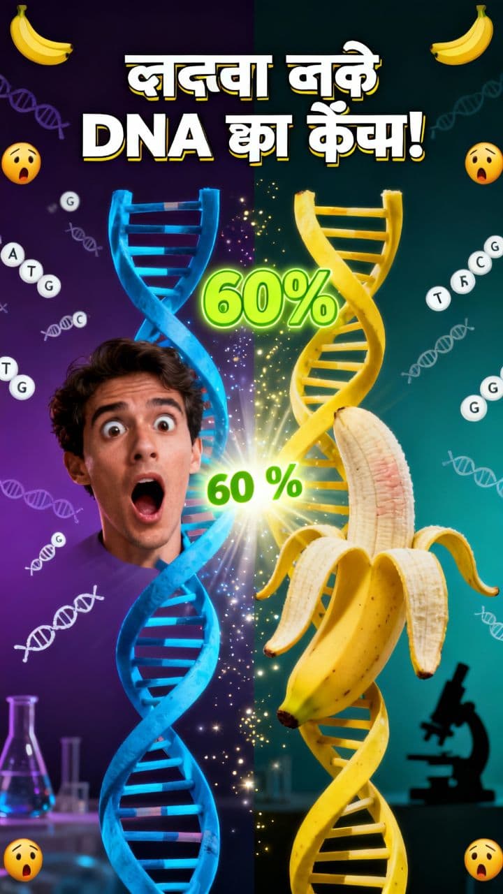 "आपका DNA और केला!"