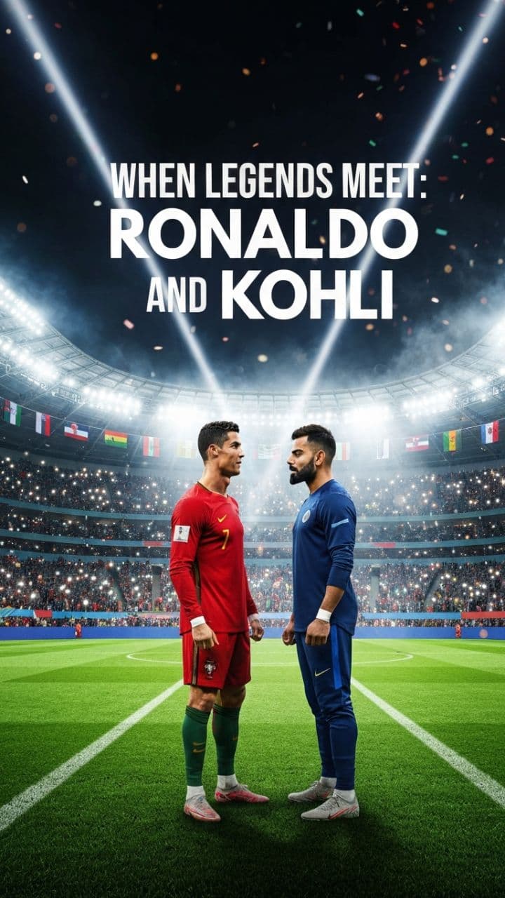 When Legends Meet: Ronaldo and Kohli