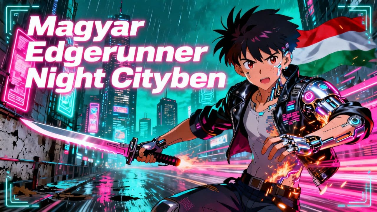 Magyar Edgerunner Night Cityben