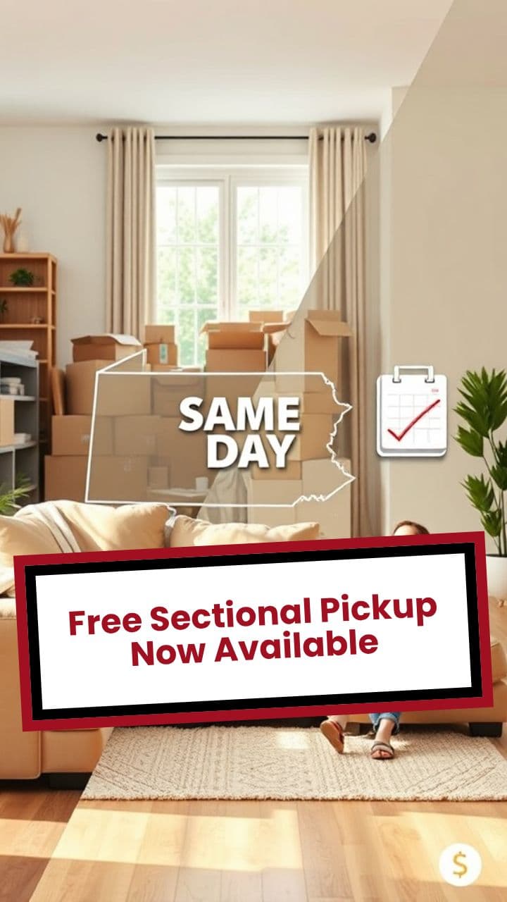 Free Sectional Pickup Now Available