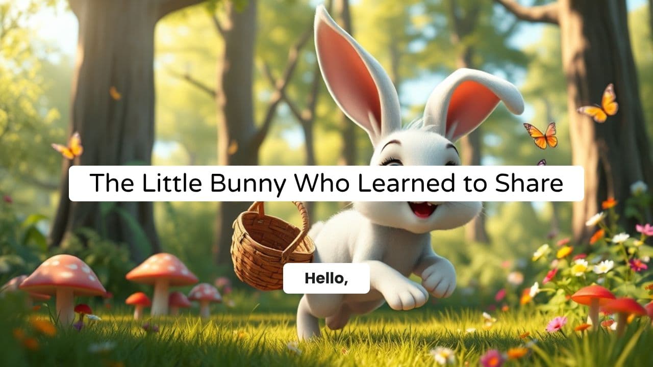 The Little Bunny Who Learned to Share