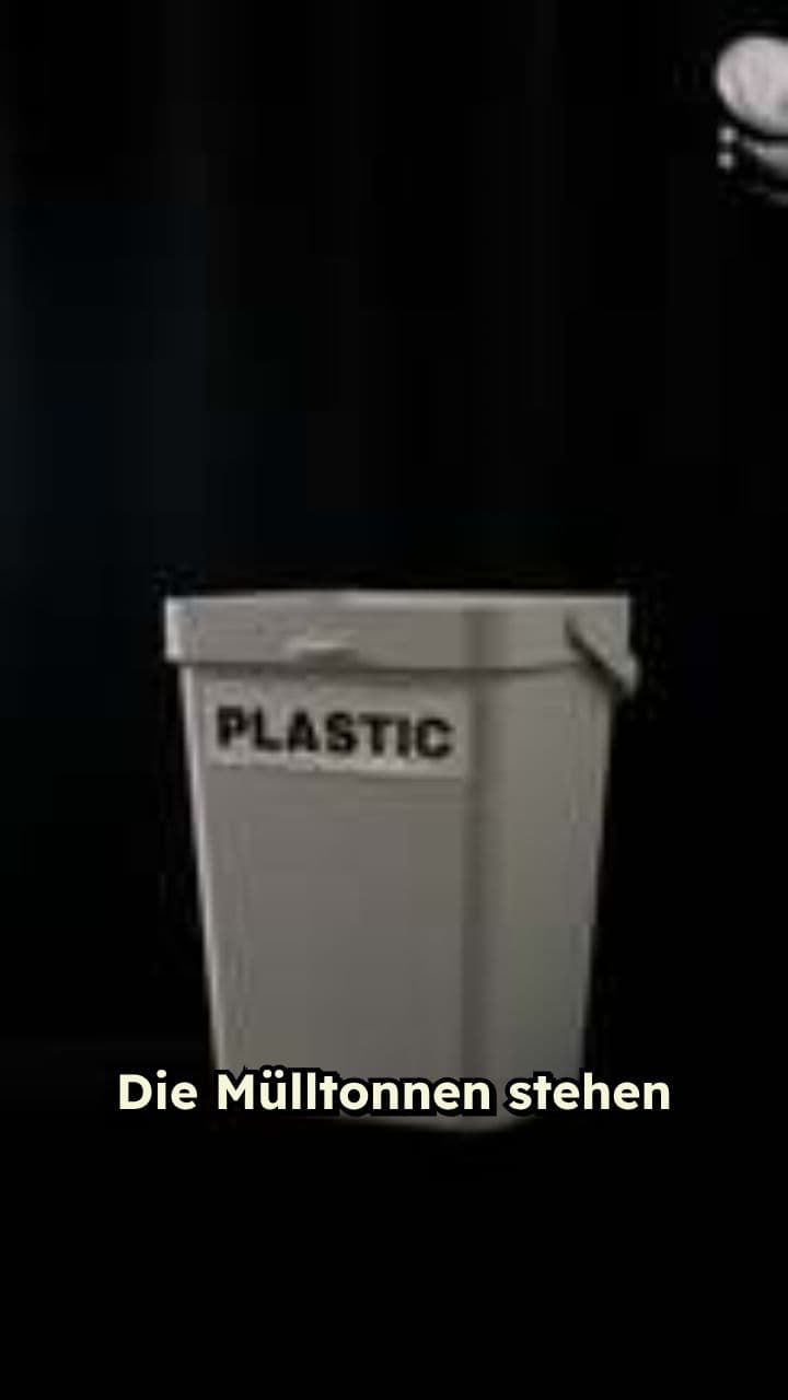 Die Mülltonnen sind bereit