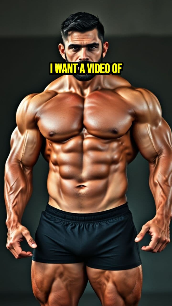 Hombre musculoso en la playa