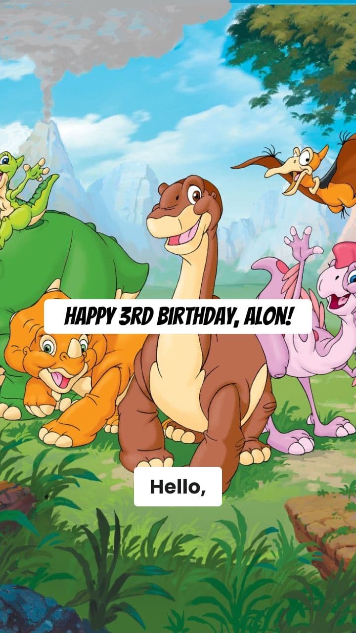 Alon's Dino-mite 3rd Birthday!