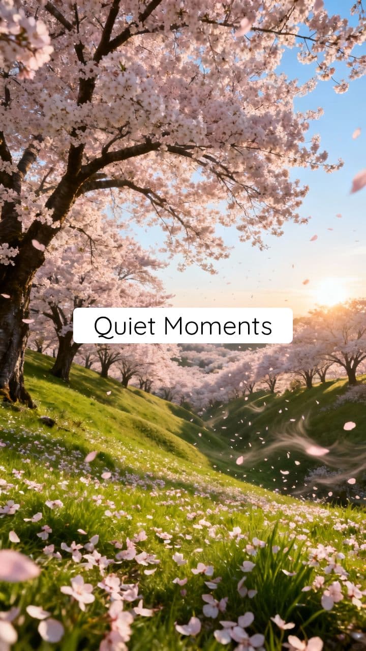 Calm Cherry Blossom Field Lofi