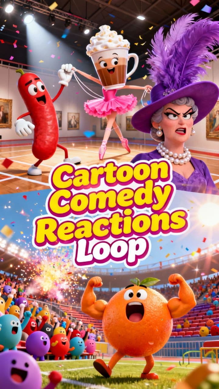 Cartoon Comedy Reactions Loop