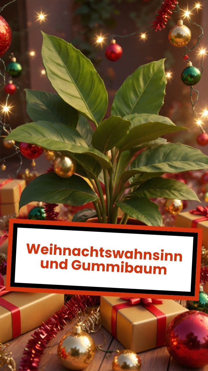 Weihnachtswahnsinn und Gummibaum