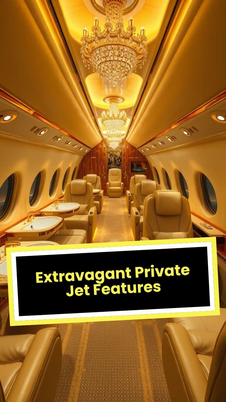 Extravagant Private Jet Features