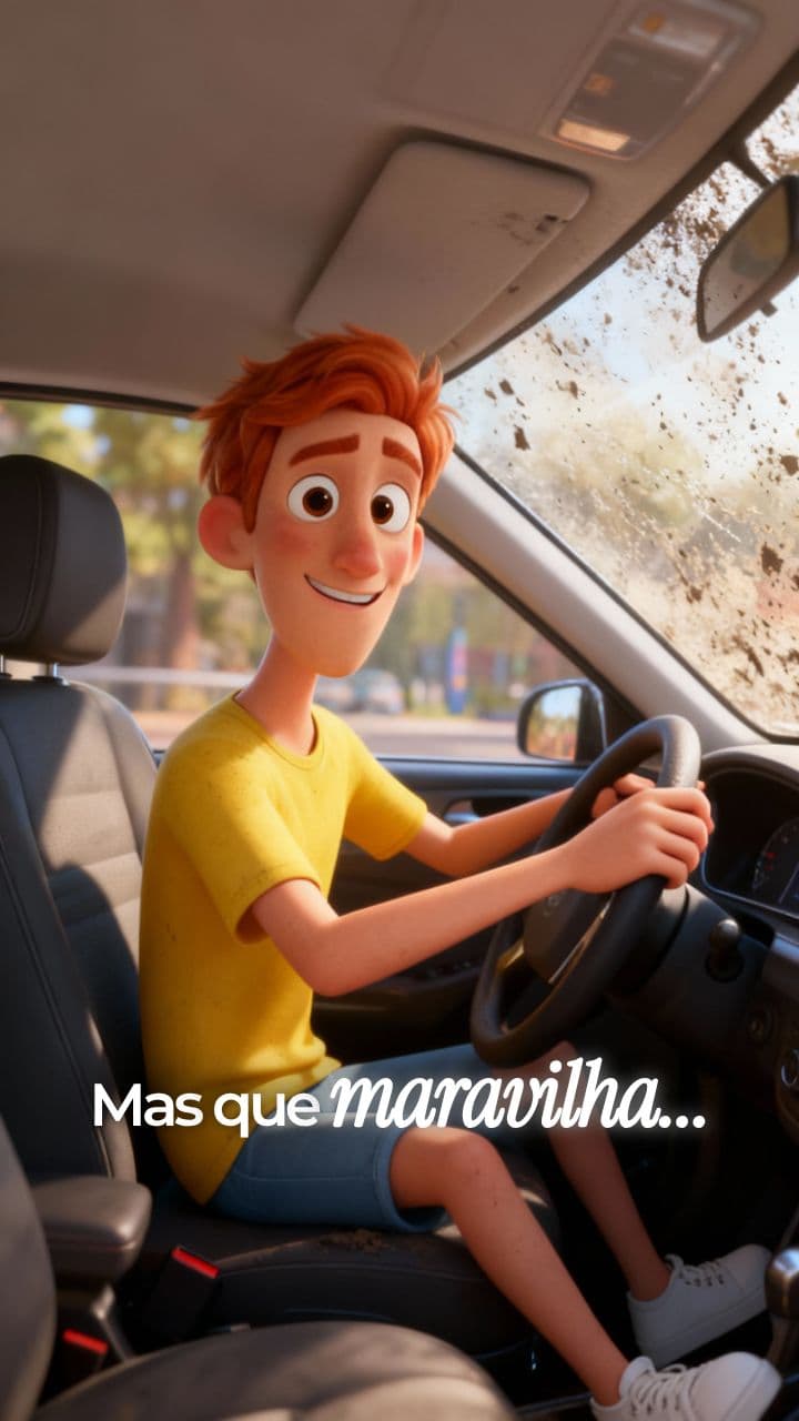 Sticco dirigindo com “pescoço periscópio” 😂🚗📏