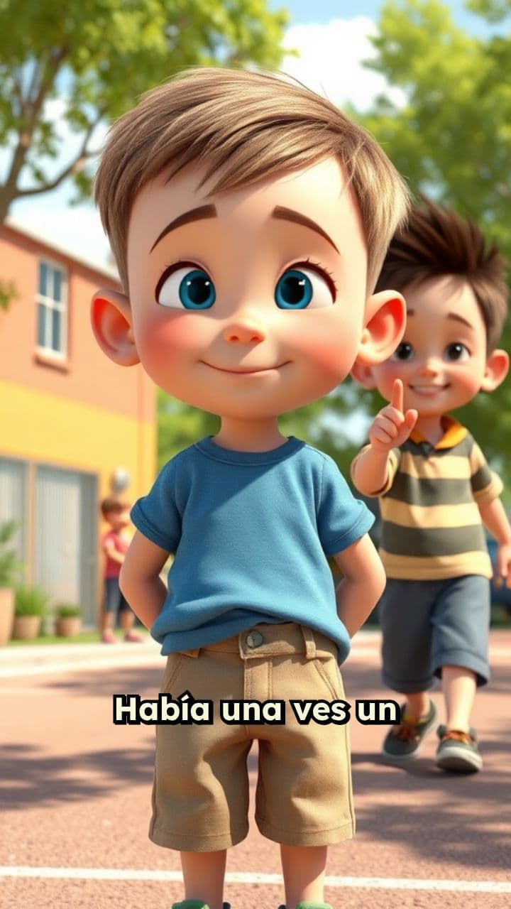 El niño cabezón y su valentía