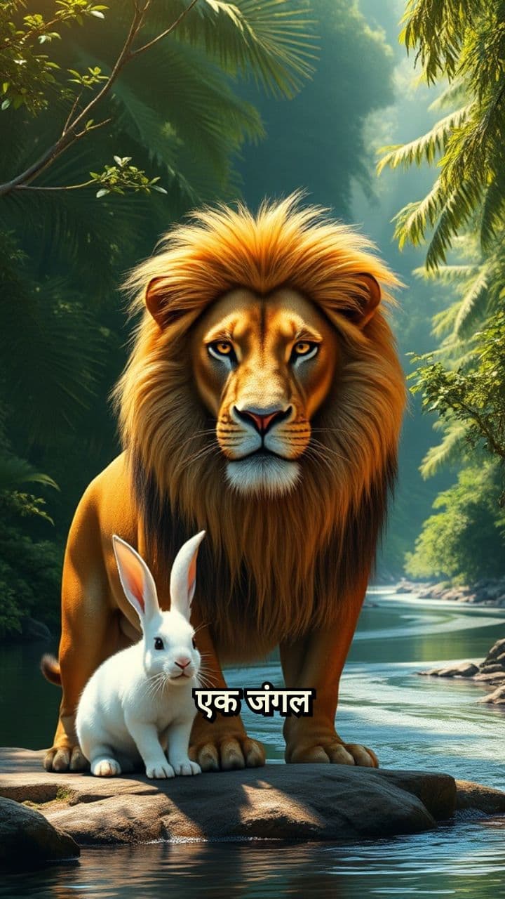 शेर और खरगोश की दोस्ती