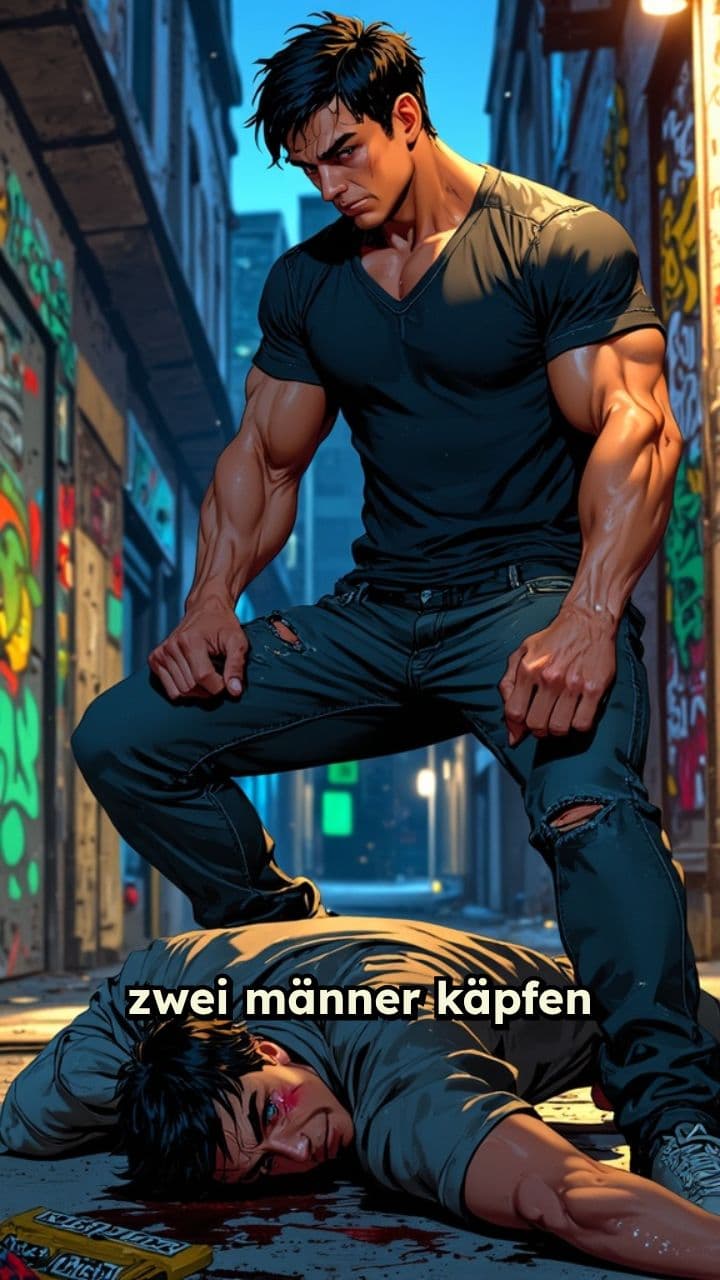 Zwei Männer im Kampf