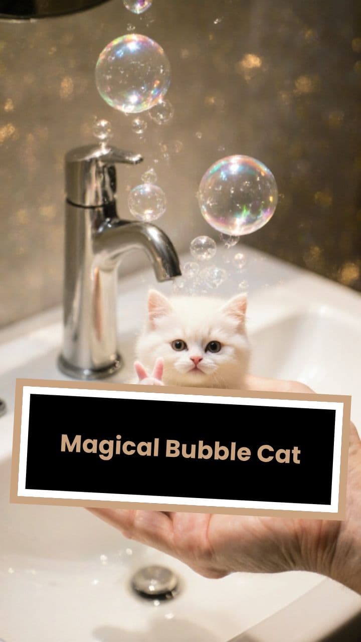 Magical Bubble Cat