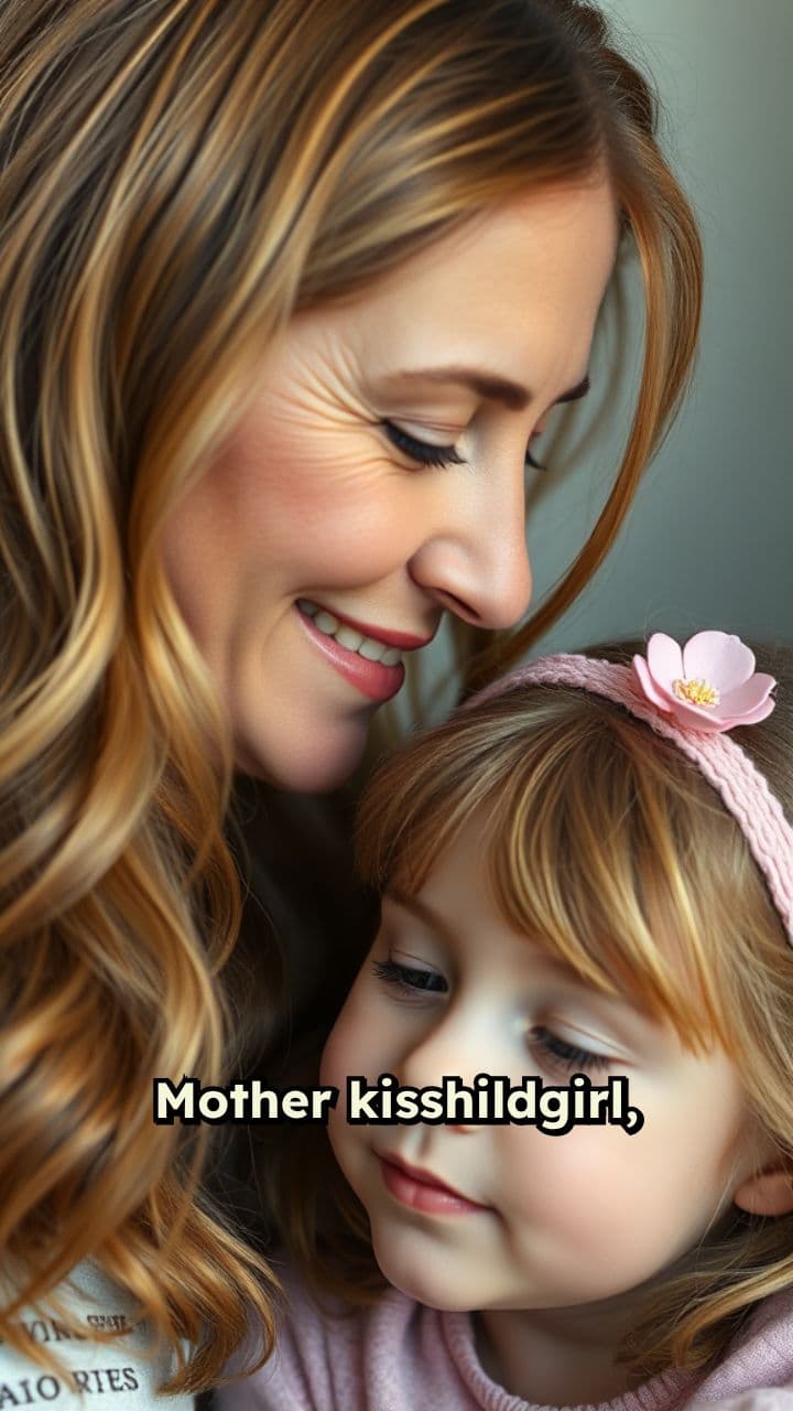 Mother and Daughter's Tender Moment