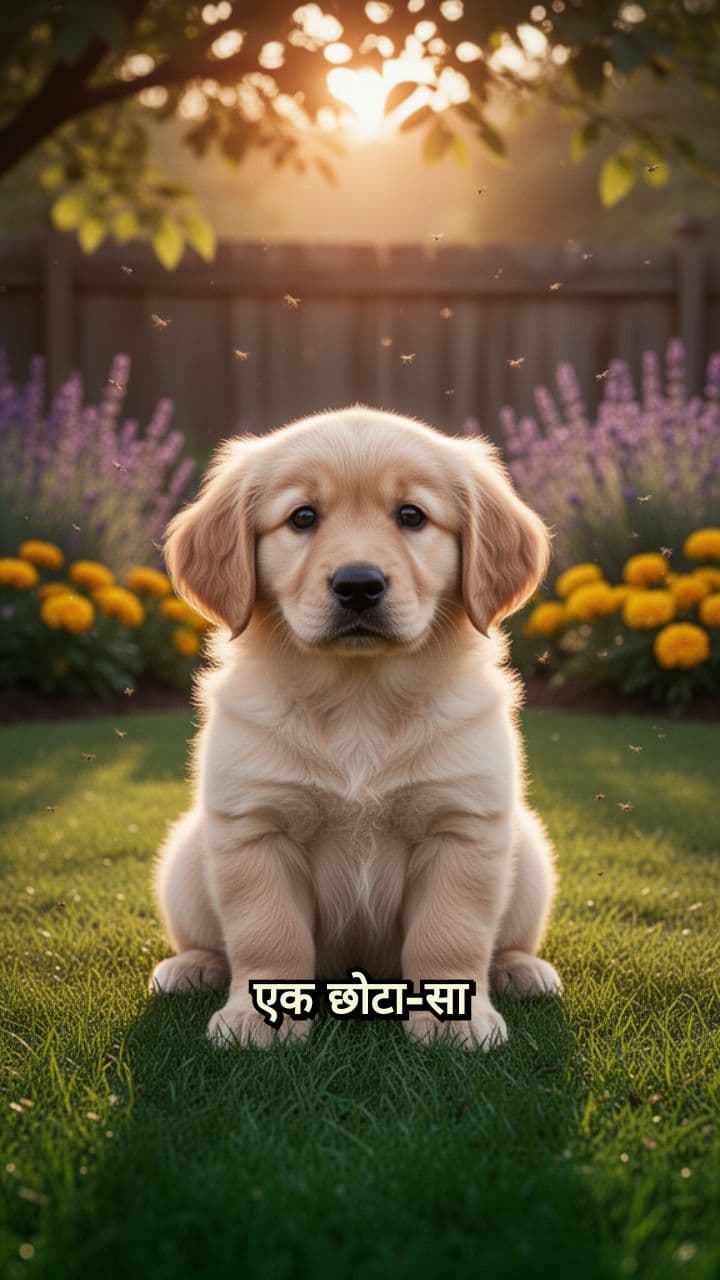 सुनहरा रिट्रीवर पपी