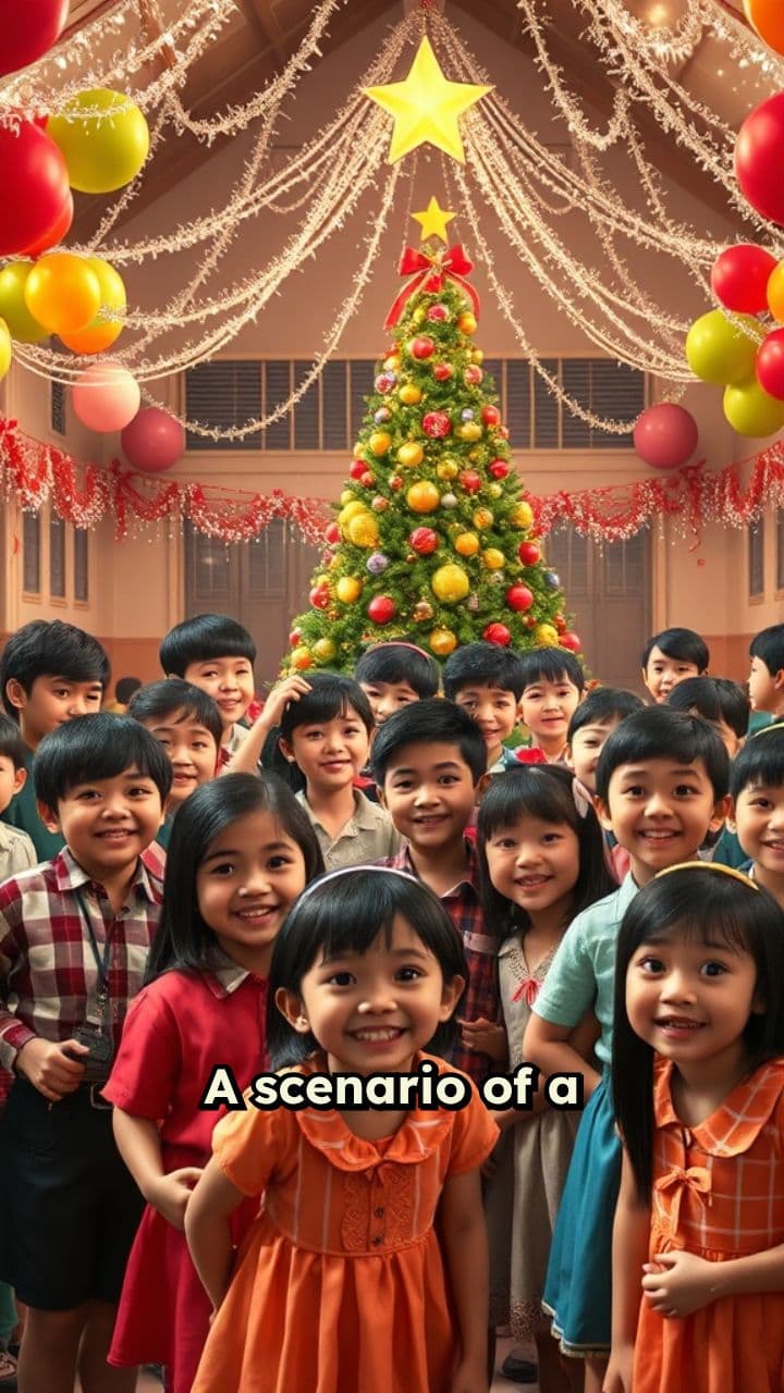Filipino Grade 5 Christmas Party Celebration