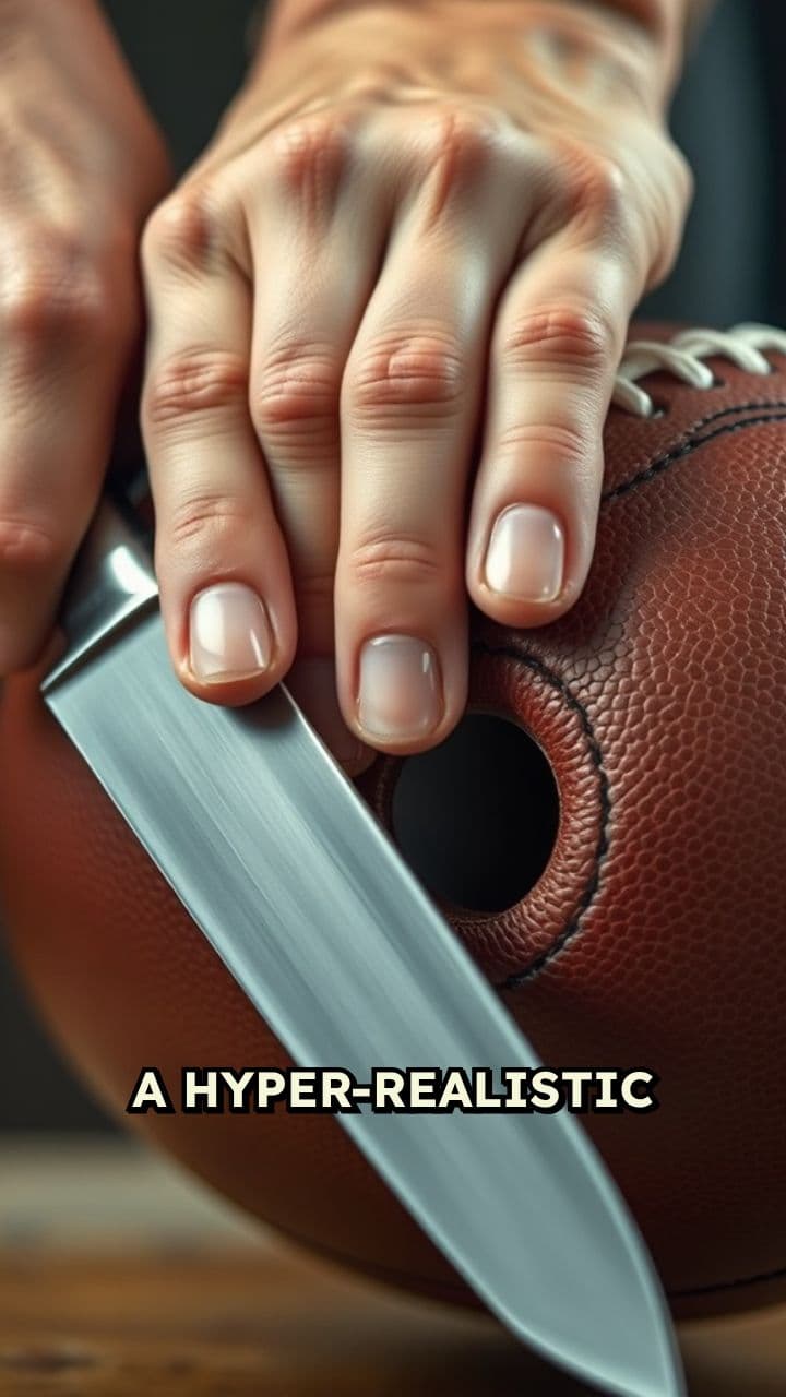 Slicing Through a Textured Football