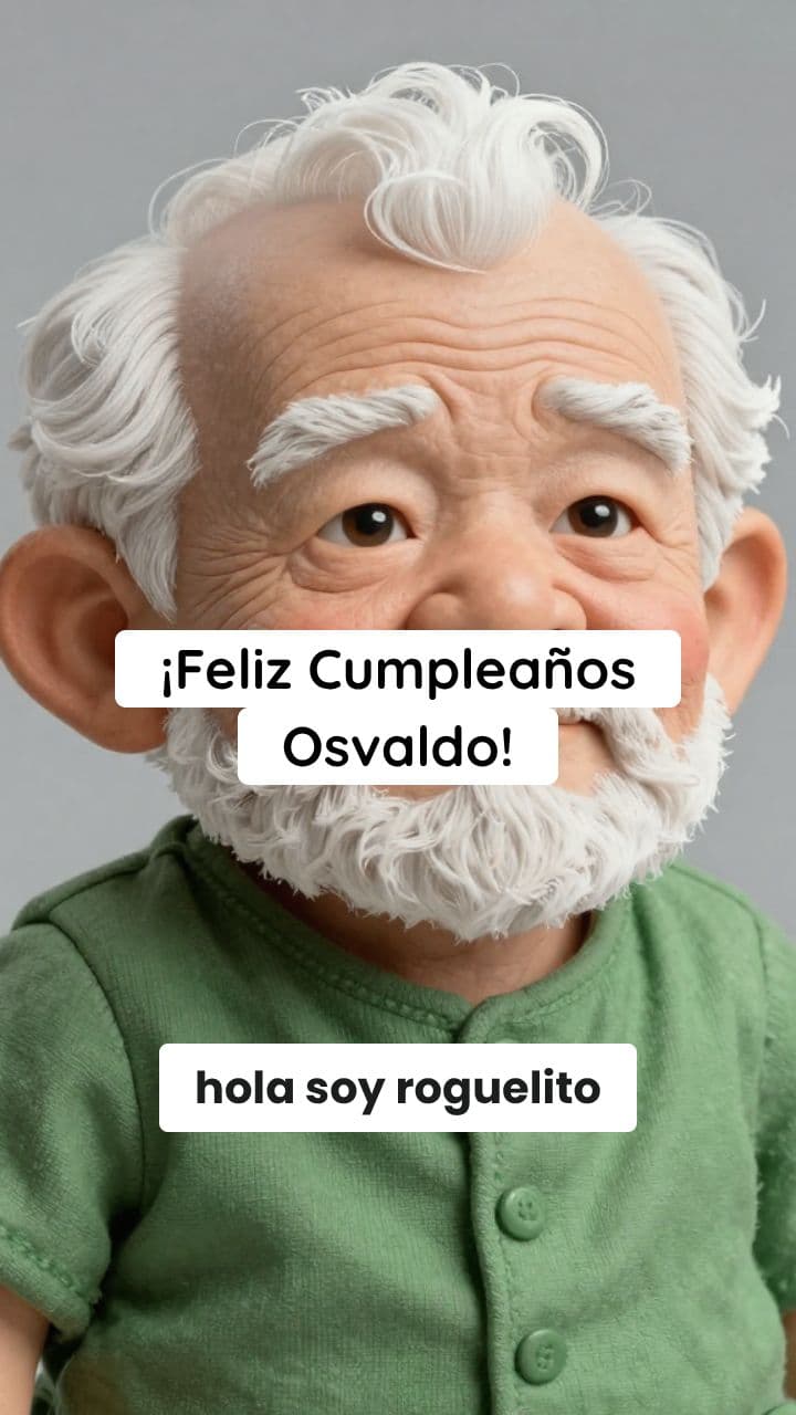 Mensaje de Cumpleaños para Osvaldo
