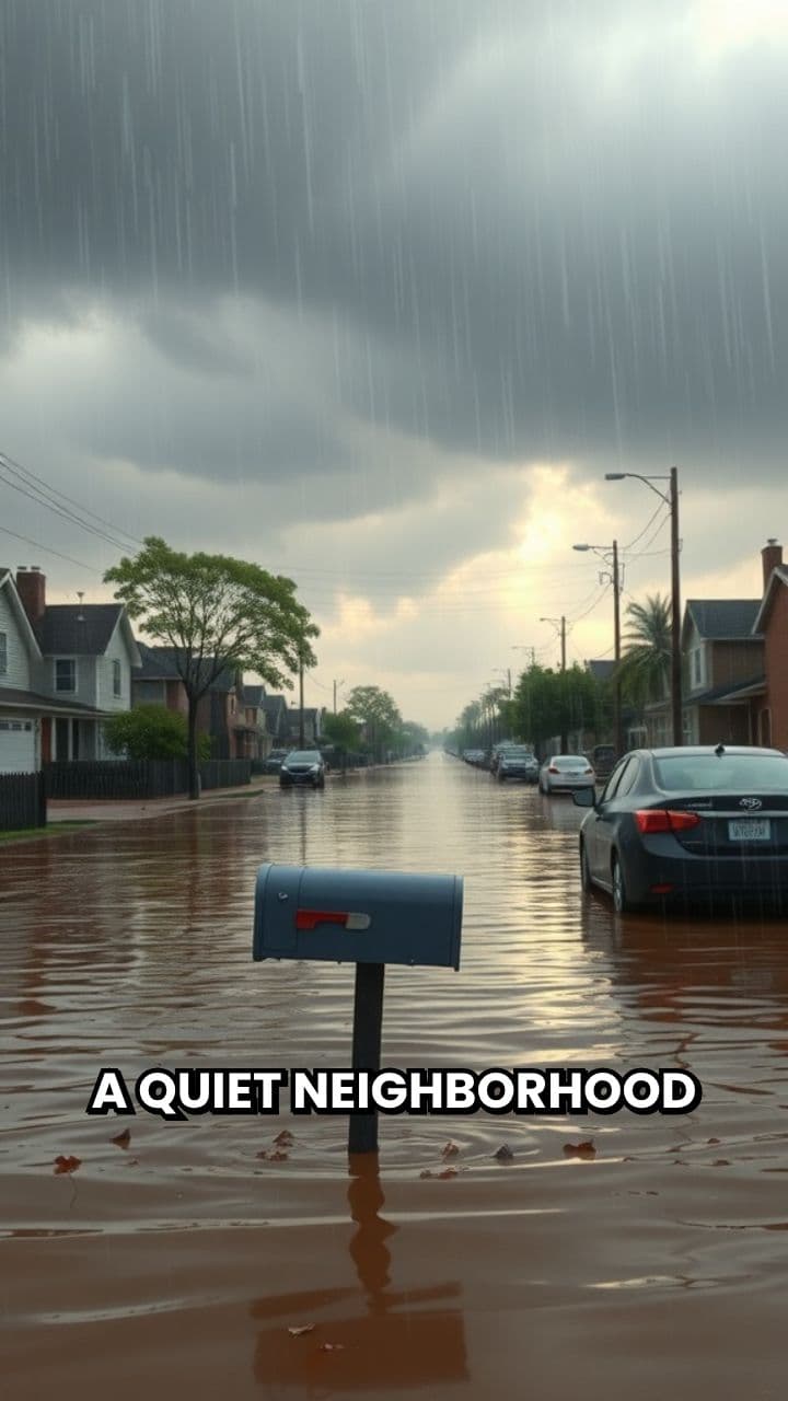 Puppy Rescue in a Flooded Neighborhood