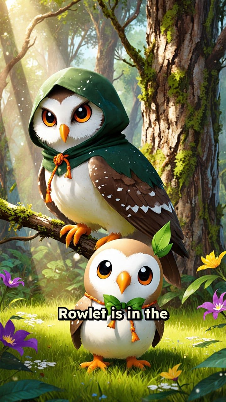 Rowlet’s Final Evolution in the Forest