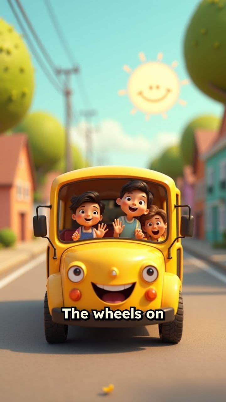 The Wheels on the Bus - A Pixar-Inspired Nursery Rhyme