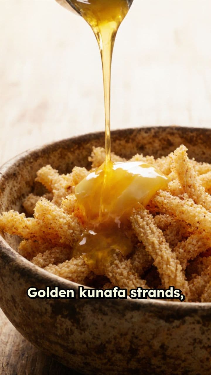 Blue Blaban Kunafa Cake