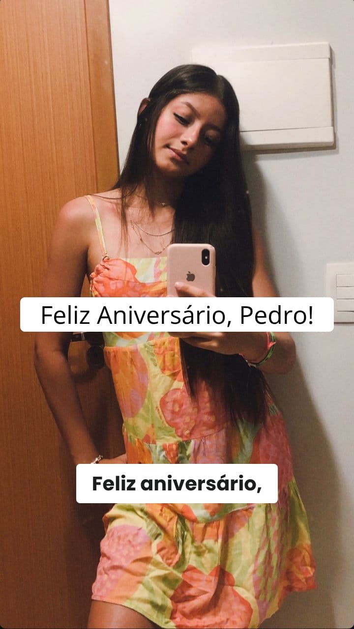 Mensagem de Aniversário para Pedro