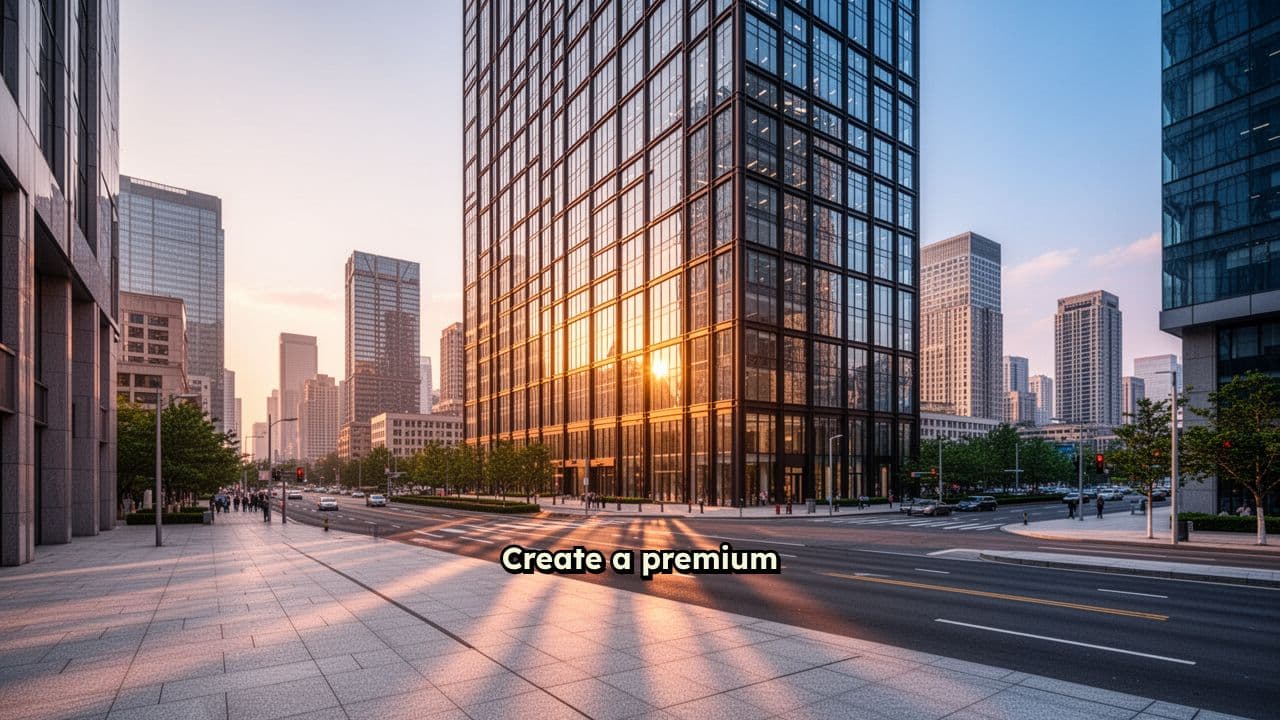 Luxury Office in Living Cityscape