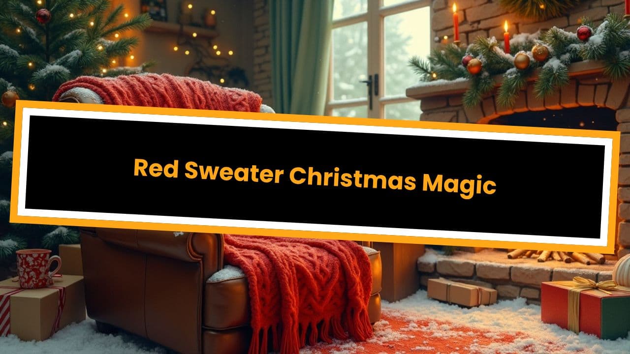 Red Sweater Christmas Magic
