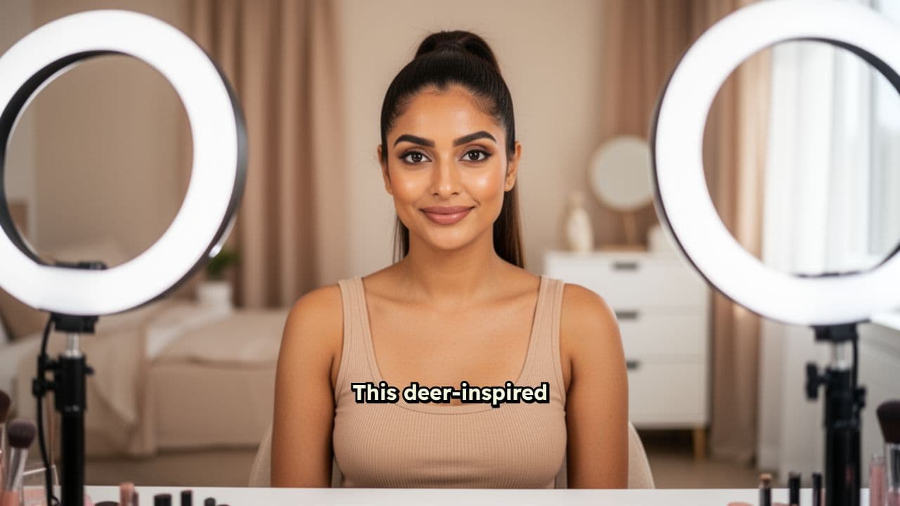 Easy Deer-Inspired Makeup for Tan Skin