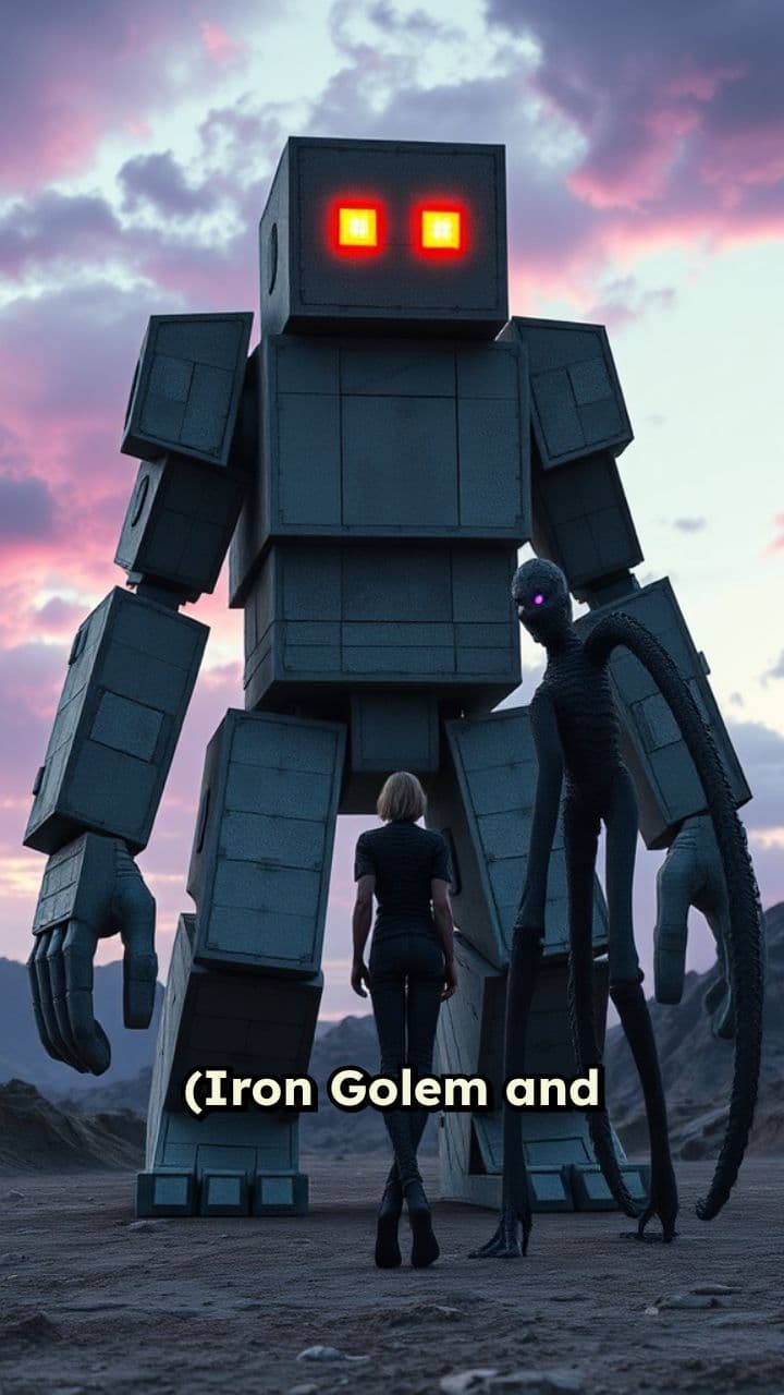 Iron Golem vs Enderman: Epic Showdown