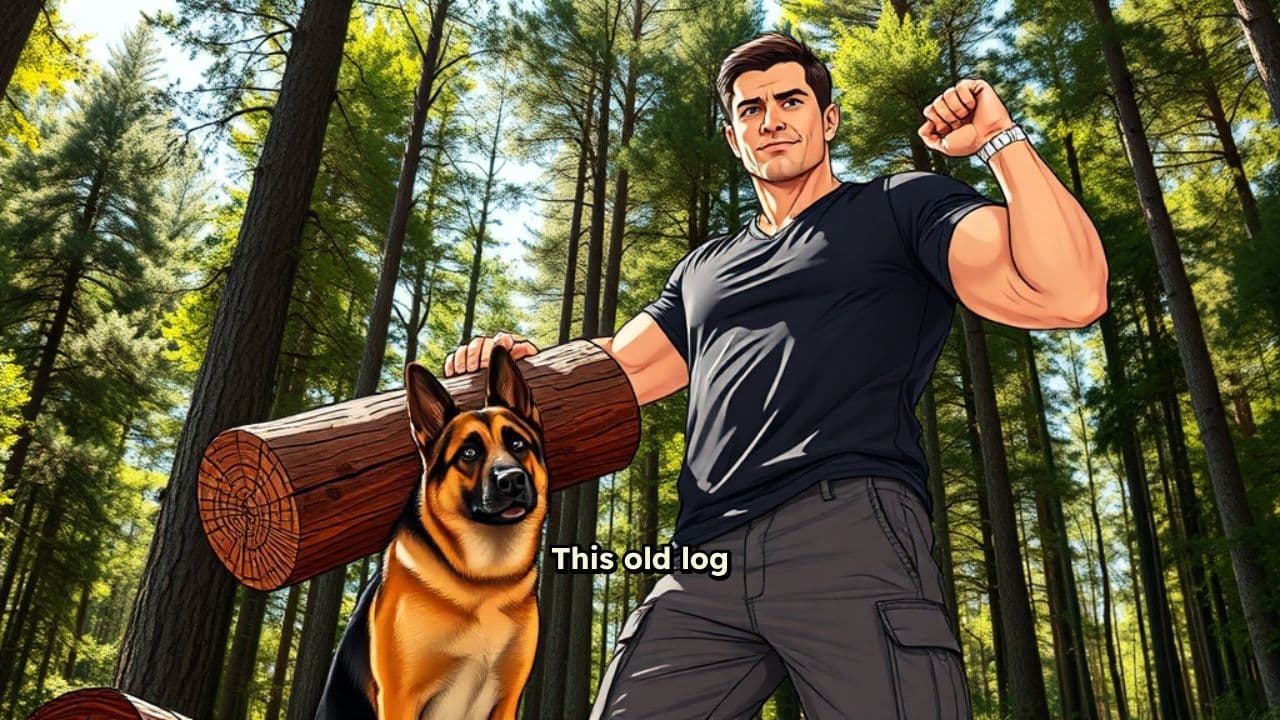 Strong Man and Dog