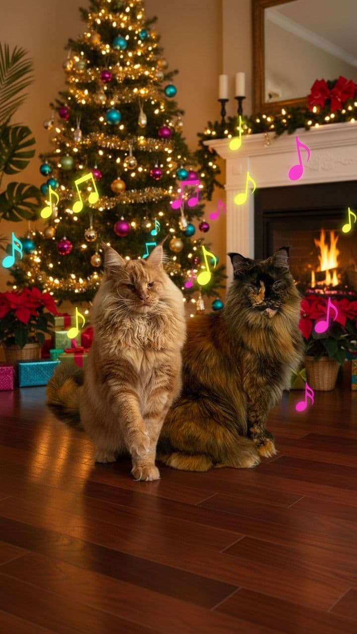 Cha Cha Christmas Cats