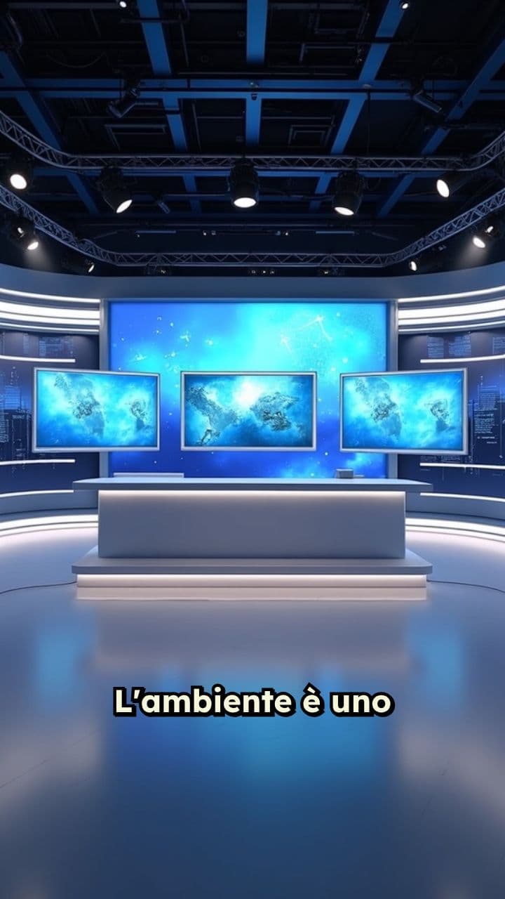 Punk Elegance in a News Studio