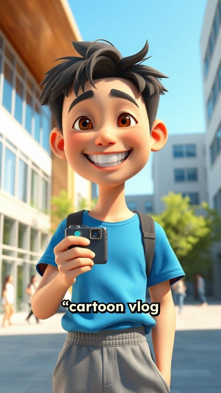 Динамичные мультяшные влоги