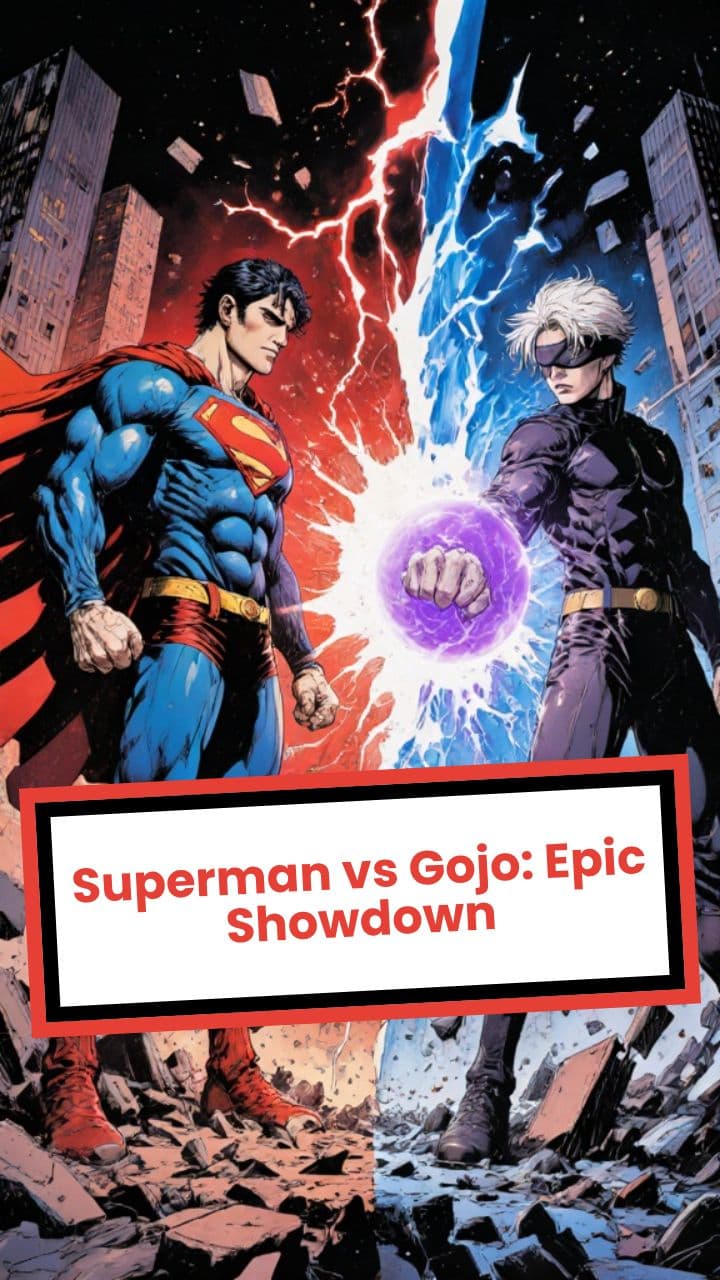 Superman vs Gojo: Epic Showdown