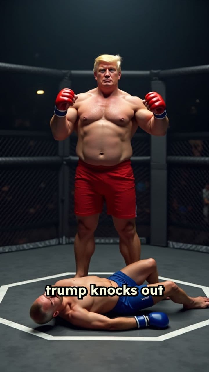 Trump Defeats Putin in 30-Second MMA Fight