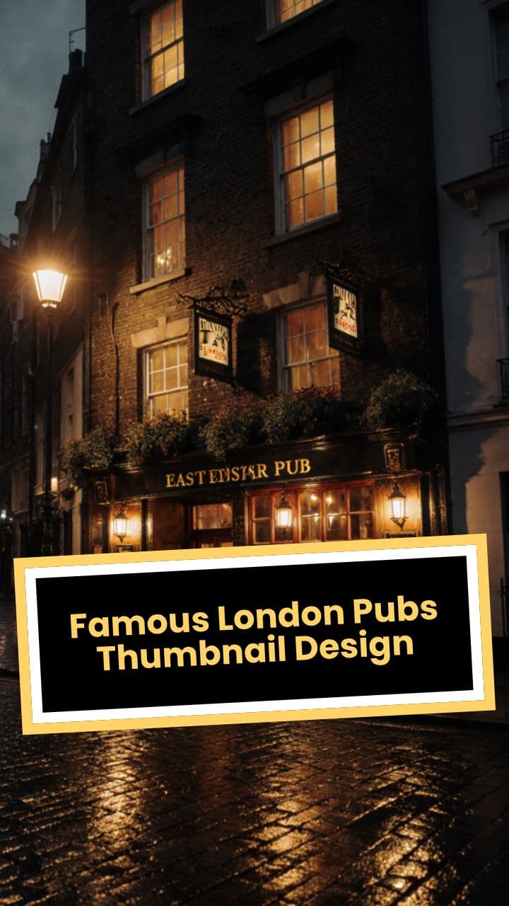 Famous London Pubs Thumbnail Design
