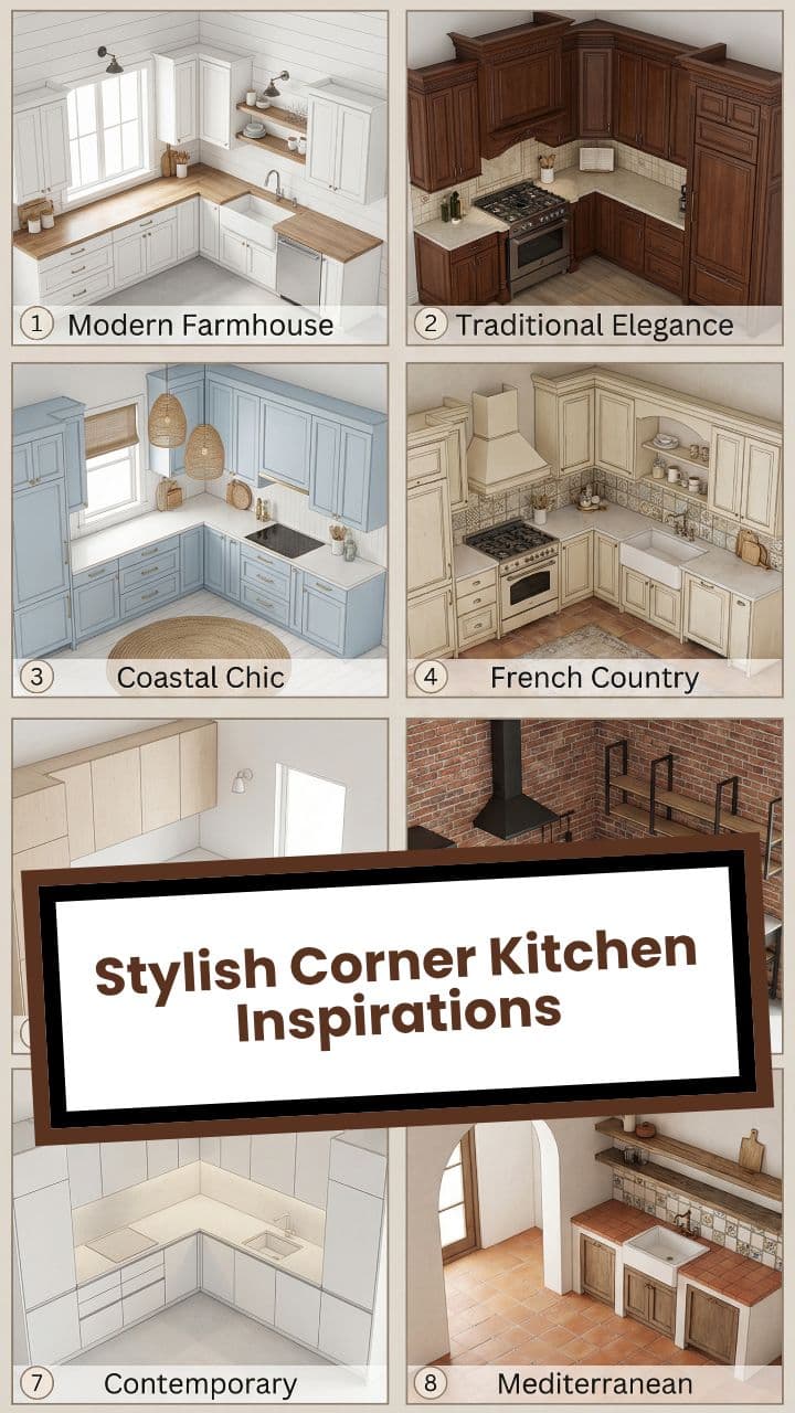 Stylish Corner Kitchen Inspirations