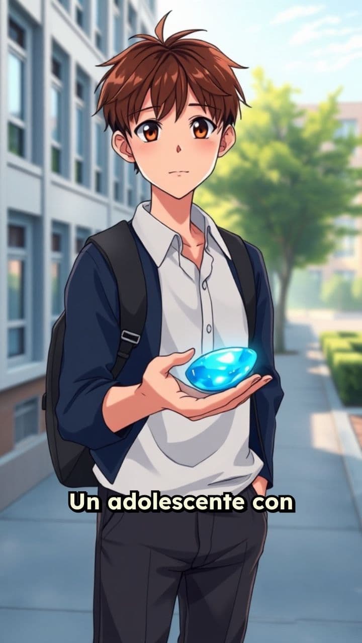 La piedra azul del adolescente